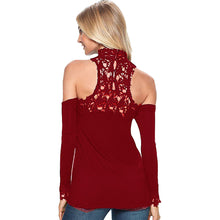 women blouses long sleeve hollow out crochet casual lace tops plus size shirts women lace blouse blusa J4U66