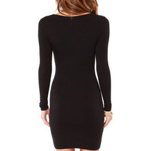 Women Bodycon Pencil Dresses Sexy Casual dress Fashion elegent Vestidos Long Sleeve Dress J4U66