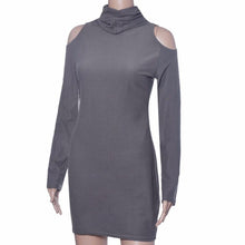 Women Dress Fashion Bodycon Strapless Long Sleeve Package Hip Dress Sexy Club Evening Party Dress J4U66