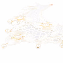 Women Jewelry Bib Lace Pearl Choker Collar Statement Pendant Necklace J4U66