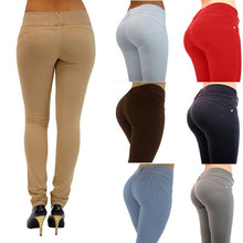 women high waist slim skinny jegging stretch pencil tights pants trousers J4U66