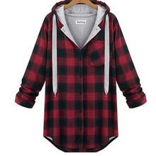Hoodies Plaid Cotton Pullovers Coat Long Sleeve Sweatshirts XL-XXXXL Suit Y8 J4U66