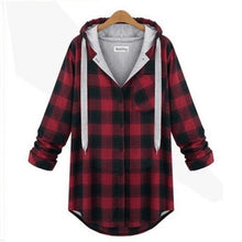 Hoodies Plaid Cotton Pullovers Coat Long Sleeve Sweatshirts XL-XXXXL Suit Y8 J4U66