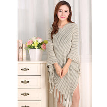 women ladies cape coat poncho knit oblique tassels echarpe women warm pashmina spain design pullover scarves wraps J4U66