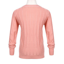 Women Lady Long Sleeve Round Neck Twisted Knit Sweater Pullover Jumper Tops J4U66