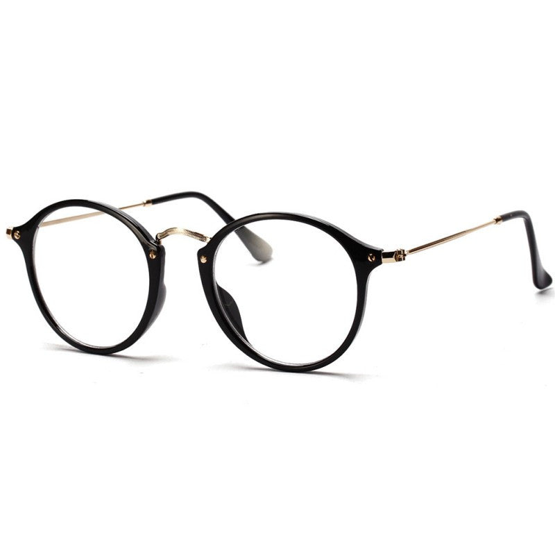 Men Vintage Round Eyewear Frames Retro Optical Nerd Glasses Frame Eyeglasses Goggle Oculos Feminino J4U66