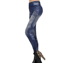 Women New Fashion Classic Stretchy Slim Leggings Sexy imitation Jean Skinny Jeggings Skinny Pants J4U66