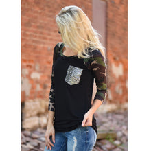 Women O Neck Camouflage Printed Loose Long Sleeve T-shirt Ladies Casual Tops Blusas Femininas Plus Size S-XL J4U66