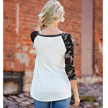 Women O Neck Camouflage Printed Loose Long Sleeve T-shirt Ladies Casual Tops Blusas Femininas Plus Size S-XL J4U66