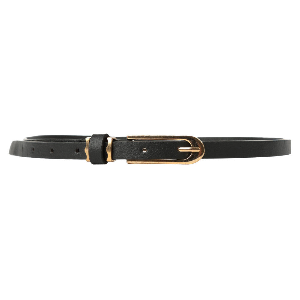women pu faux leather belt  ladies metal buckle cinturon straps girls accessories ceinture femme J4U66
