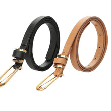 women pu faux leather belt  ladies metal buckle cinturon straps girls accessories ceinture femme J4U66