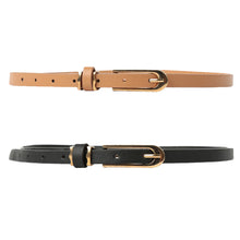 women pu faux leather belt  ladies metal buckle cinturon straps girls accessories ceinture femme J4U66