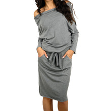 women sexy dress slash neck off shoulder long sleeve dress with belt bandage dress loose casual club dress J4U66