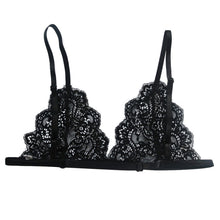 Sexy Floral Lace Triangle Bra Bustier Sheer Bralette Unpadded Camis Crop Top Lady Bras Clothes J4U66