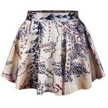 Short High Waist Skirt 3D Print Floral Flared Pleated Mini Skirts LE2 J4U66