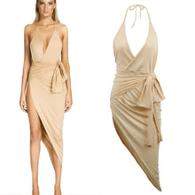 women dress halter belt split casual bodycon party dress irregular hem sleeveless club sexy dress vestidos J4U66