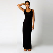 women dress tank ankle length elegant dress round neck ladies long maxi dress evening party dresses vestidos J4U66