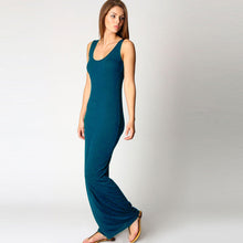women dress tank ankle length elegant dress round neck ladies long maxi dress evening party dresses vestidos J4U66