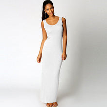 women dress tank ankle length elegant dress round neck ladies long maxi dress evening party dresses vestidos J4U66