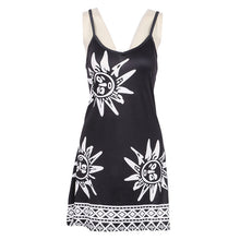 Women Sunflower Print Dress Floral Ethnic Casual Dresses Boho Sunflower Animal Dress J4U66