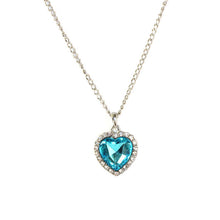 Womenornaments Jewelry Fashion Womens Necklace Pendant Titanic Heart Of The Ocean Rhinestone Ladies  J4U66