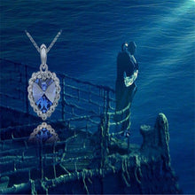 Womenornaments Jewelry Fashion Womens Necklace Pendant Titanic Heart Of The Ocean Rhinestone Ladies  J4U66