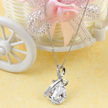 Womenornaments Women Lady Rhinestone Chain Crystal Necklace Pendant Jewer Sweet Girls  J4U66