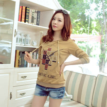 Women's Hoodie Clothing Pullover Jumper Clock Print Tops Shirt Blouse Sweatshirt J4U66