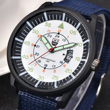 XIQuartz Watch Military Mens Quartz Army Watch Black Dial Date Luxury Sport Nylon Band Wrist Watch Relogio Masculino J4U66