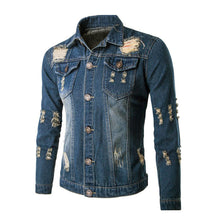 denim jacket men jeans solid slim mens jackets and coats casual bomber jacket men jacketM-XXL veste homme J4U66