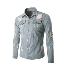 denim jacket men jeans solid slim mens jackets and coats casual bomber jacket men jacketM-XXL veste homme J4U66