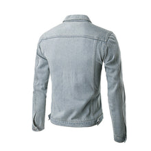 denim jacket men jeans solid slim mens jackets and coats casual bomber jacket men jacketM-XXL veste homme J4U66