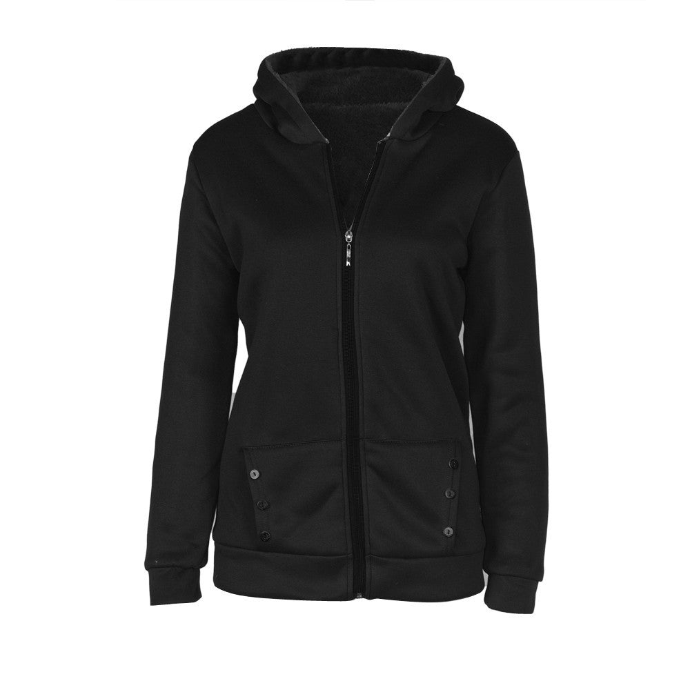 fashionWomen Warm Hooded Coat Thickening Cotton Jacket Parka Overcoat Long Outwear Clothes plus size M-XXXL J4U66