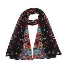 wonderful flower long soft scarfs wrap shawl for elegant women han edition scarf scarves shawls  J4U66