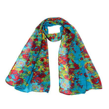 wonderful flower long soft scarfs wrap shawl for elegant women han edition scarf scarves shawls  J4U66