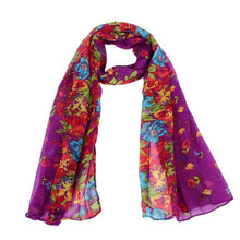 wonderful flower long soft scarfs wrap shawl for elegant women han edition scarf scarves shawls  J4U66