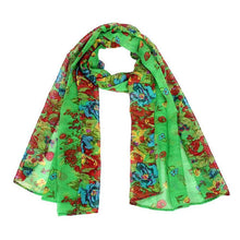 wonderful flower long soft scarfs wrap shawl for elegant women han edition scarf scarves shawls  J4U66