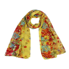 wonderful flower long soft scarfs wrap shawl for elegant women han edition scarf scarves shawls  J4U66