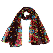 wonderful flower long soft scarfs wrap shawl for elegant women han edition scarf scarves shawls  J4U66