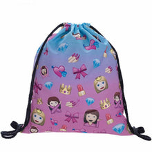 fashion 14 Colors Women Emoji Backpack 3D printing travel softback women mochila drawstring bag mens backpacks  J4U66