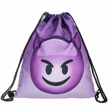 fashion 14 Colors Women Emoji Backpack 3D printing travel softback women mochila drawstring bag mens backpacks  J4U66