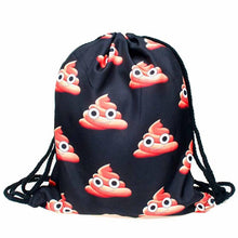 fashion 14 Colors Women Emoji Backpack 3D printing travel softback women mochila drawstring bag mens backpacks  J4U66