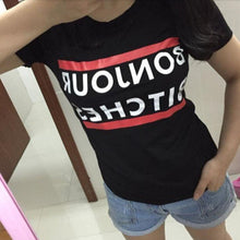 plus size o-neck women clothing t shirt hello bitches print short-sleeved t-shirt women top roupas femininas J4U66
