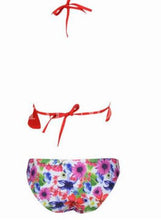 style sexy bra high neck bikini set print women swimwear bikinis crop top biquini swimsuit bathing suit k115 J4U66