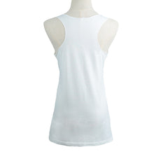 tank top women tops letter print round neck sleeveless tee shirt slim casual women tops blusas camiseta J4U66