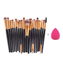 20pcs makeup brushes set powder foundation eyeshadow eyeliner lip brush tool sponge beush J4U66