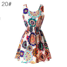 21 Colors New Sexy Women's Tank Chiffon Beach Dress Sleeveless Floral Mini Dresses M-XXL  J4U66