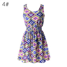 21 Colors New Sexy Women's Tank Chiffon Beach Dress Sleeveless Floral Mini Dresses M-XXL  J4U66