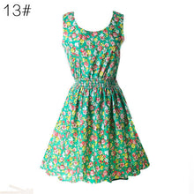 21 Colors New Sexy Women's Tank Chiffon Beach Dress Sleeveless Floral Mini Dresses M-XXL  J4U66