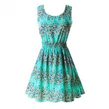 21 Colors New Sexy Women's Tank Chiffon Beach Dress Sleeveless Floral Mini Dresses M-XXL  J4U66